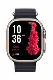 Ultra Akıllı Saat 49 Mm Çift Kordonlu Arama Cevaplama Bluetooth Bağlantılı
