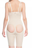 Kadın Beyaz Göğsü ve Poposu Açık Paçalı Boy Korse
