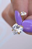 Çelik Kalp Model Tektaş Göbek Piercing Gold