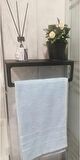 HVN GROUP Metal 30 Cm Raflı Vidalı Havlu Askısı