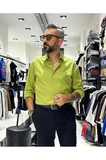 Regular Fit Keten Pamuk Erkek Gömlek