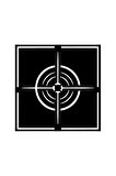 Geometrik Hedef Sticker (Oto-Motor-Laptop-Duvar-Dekor) 30 x 30 cm