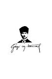 Gazi M. Kemal Sticker (Oto-Motor-Laptop-Duvar-Dekor) 10 x 9 cm