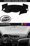Kia Ceed 2013+ Modelleri İçin Uygun Torpido Koruma Halısı Siyah Kenar Renk Siyah
