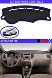 Kia Sorento 2006-2009 İçin Uygun Torpido Koruma Halısı Siyah Kenar Renk Mavi