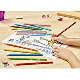 Bic Pastel Boya Kalemi 12'li + Kuru Boya Kalemi 12'li + Yıkanabilir Keçeli Boya Kalemi 12'li