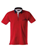 POLOKOTON % 100 PAMUK Polo Yaka Cepli Erkek Kısa Kollu T-Shirt – Kırmızı