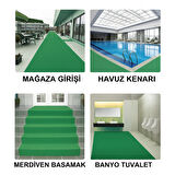 Beylin Kıvırcık PVC Paspas İç Dış Zemin Halı Yolluk Kapı Önü Havuz Banyo Duş İş Yeri Apartman Paspası Kıvırcık Hijyenik Antibakteriyel Paspas Halı 12mm
