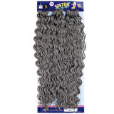 Afro Dalgası Saç / Orta Ton Gri Grey 2