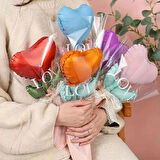 Kalp Balon Buketi Kiti Folyo