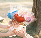 Kalp Balon Buketi Kiti Folyo
