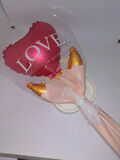 Kalp Balon Buketi Kiti Folyo
