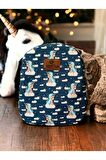 Unicorn Bulutları Desen Küçük Boy Kreş Çantası