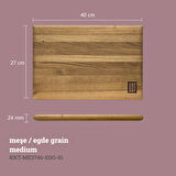 KAF Ahşap Kesme Tahtası Meşe (Edge Grain) Medium