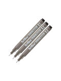 Teknik Çizim Kalemi 0.1 - 0.2 - 0.3 Mm Siyah 3 Lü Set Artline Drawing Teknik Çizim Kalemi