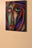 Sayılarla Boyama Seti Kasnaklı Çizgi Kadın 40 X 50 Cm