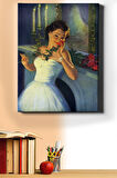 Sayılarla Boyama Seti Kasnaklı Gelin Ve Gül 60 X 75 Cm