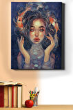 Sayılarla Boyama Seti Kasnaklı Balık Kadını 2 40 X 50 Cm