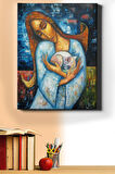 Sayılarla Boyama Seti Kasnaklı Melek Ve Kedisi 50 X 65 Cm