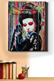 Sayılarla Boyama Seti Kasnaklı Boyalı Kadın 50 X 65 Cm