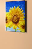 Sayılarla Boyama Seti Kasnaklı Neşeli Ay Çiçeği 40 X 50 Cm