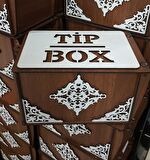 TİP BOX AHŞAP KUMBARA TİPBOX BAHŞİŞ KUTUSU