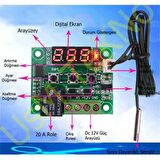 Kuluçka Termostatı 12v Akvaryum Termostatı Dijital Termostat
