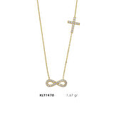 Sonsuzluk Haçlı Kolye