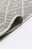 KAILA 02 İskandinav Desenli Pamuk Dokuma Kilim Makine Halısı