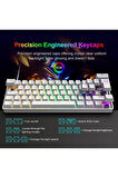 Trol Red Switch Mini Rgb Oyun Klavyesi Gaming Mekanik 62 Tuşlu 18 Rgb Led Usb Gaming Keyboard 2023