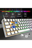 Trol Red Switch Mini Rgb Oyun Klavyesi Gaming Mekanik 62 Tuşlu 18 Rgb Led Usb Gaming Keyboard 2023