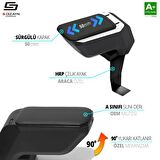 S-Dizayn Dacia Sandero Kol Dayama Kolçak Çelik Ayaklı ABS Siyah 2008-2020 A+Kalite