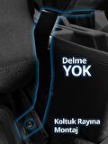 S-Dizayn Fiat Doblo Kol Dayama Kolçak Çelik Ayaklı ABS Siyah 2010 Üzeri A+Kalite