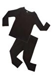 Erkek Çocuk Siyah Thermal Takım