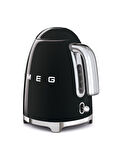 Smeg 50'S Style Siyah Kettle - 1x2 Ekmek Kızartma Makinesi Ve Filtre Kahve Makine Seti KLF-TSF-DCF