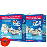 Pet's Clean Klinik Kedi Kumu 6lt 2'li
