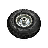 136kg Taşıma Kapasiteli -Havalı Teker -Rulmanlı Şişme Tekerlek - Metal Jantlı - 260x85