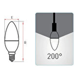 Panasonic Beyaz Led Lamba 5W E14 455LM 6500K