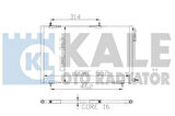 Kale 200ABC040 Klima Radyatörü Kondanser 206 1.4 8V 16V 1.6 8V 16V 1.4HDI 206 T3E TU3A DV4C DV4TD 5018 6455CH