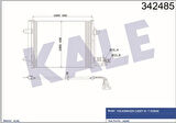 Kale 342485 Klima Radyatörü Kondanser Caddy III 1.9TDI 03-07 1T0820411A