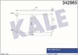 Kale 342965 Klima Kondenseri Honda Civic VIII Hatchback Al-Al 80110SMGE02