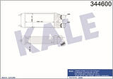 Kale 344600 Turbo Intercooler Radyatörü P301 207 208 2008 DS3 C-Elysee S3 III C3 IV C4 Cactus C3 Picasso DV6DTED DV6C 12-Ölçü 300x147x76 9803900780