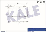 Kale 345715 Klima Radyatörü Honda Accord 2.0 2008- 80100TL1G01
