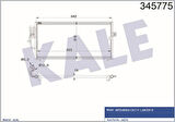 Kale 345775 Kondenser Al Al Colt V-Lancer VI MR218428