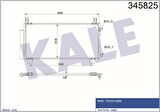 Kale 345825 Klima Kondenseri Toyota Yaris 1.8 VVTI 07 480X310X16 Al Al 8846052100
