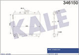 Kale 346150 Motor Su Radyatörü Hyundai Getz 1.3 1.4 Benzinli Manuel 03-370x488x16 253101C100