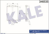 Kale 346535 Kalorifer Radyatörü Ford Ka 00-08 Street Ka 02-05 Puma 97-01 Mazda 121 III 96-03 247x198x22 1E0061A10