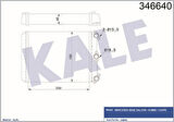 Kale 346640 Kalorifer Radyatörü W123 79-85 S123 79-85 C123 77-84 28353001