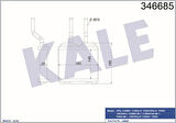 Kale 346685 Kalorifer Radyatörü Corsa B Combo B Tigra A 1618020