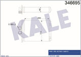 Kale 346695 Kalorifer Radyatörü Vectra B Saab 9 4 1618049
